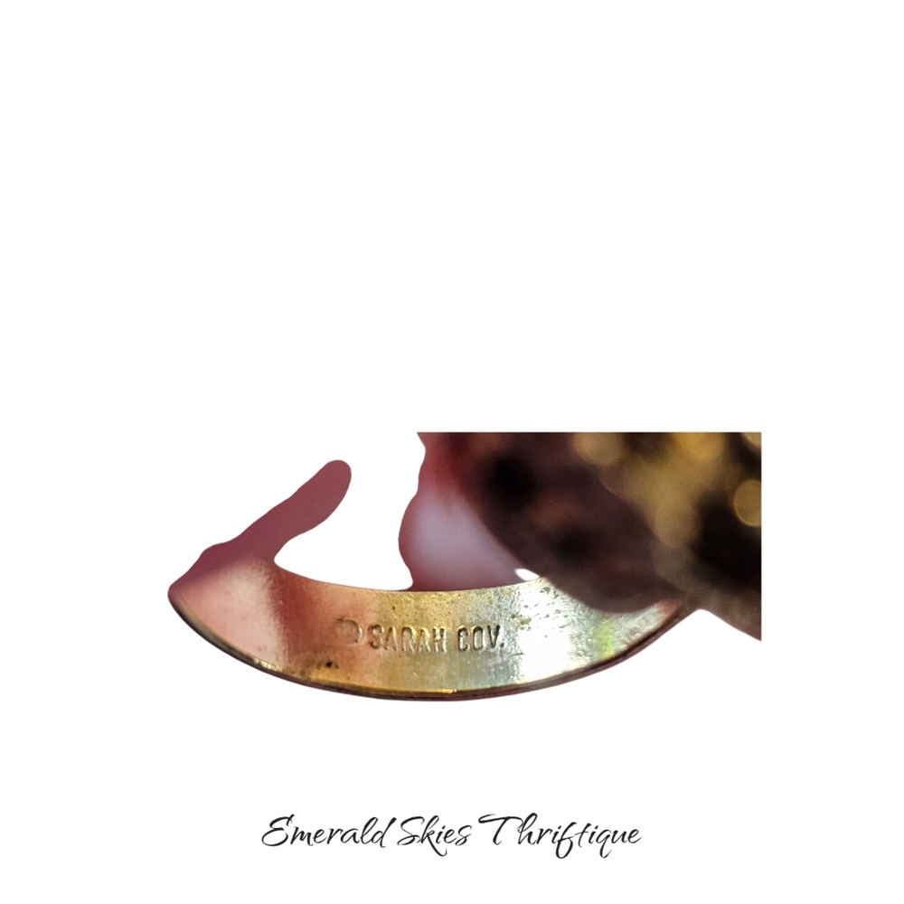 Sarah Coventry Gold and Blue Ring - Picture 3 of 7